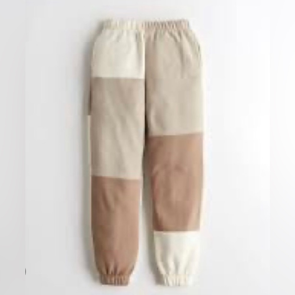 Hollister Tan Colorblock Sweatpants